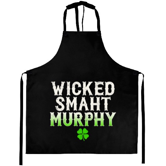 Wicked Smaht Murphy Clan Boston Irish Slang Aprons