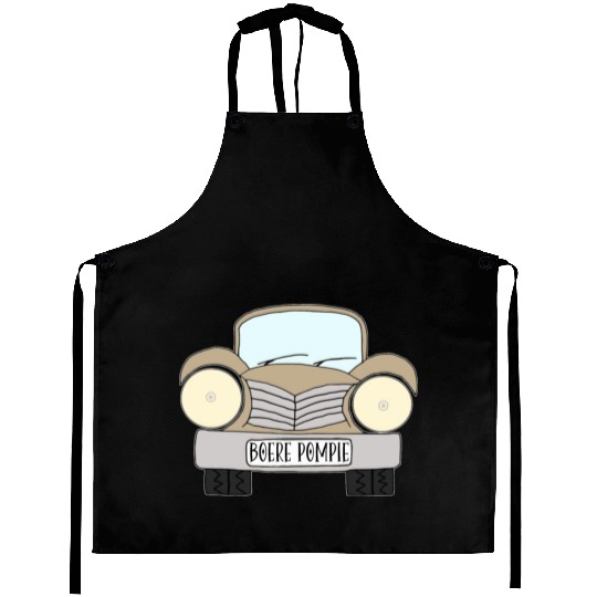 Old Car Khaki Boere Pompie Afrikaans Aprons