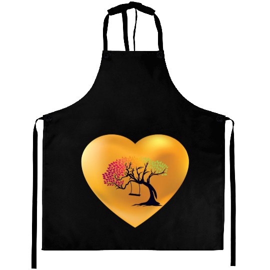 heart nature Aprons