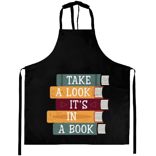 Take A Look It's A Book Retro Rainbow Reading Aprons