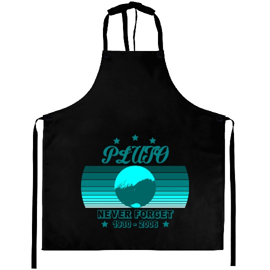 Pluto Never Forget Aprons