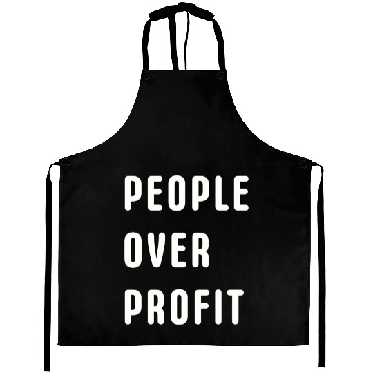 People Over Profit Anti Capitalism Protest Aprons
