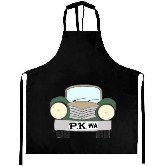 Old Car Khaki Afrikaans PK wa Aprons