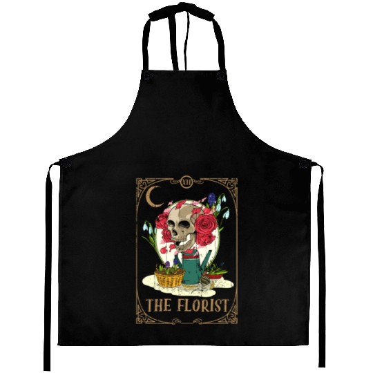 Florist Plants Tarot Card Occult Club Gothic Aprons