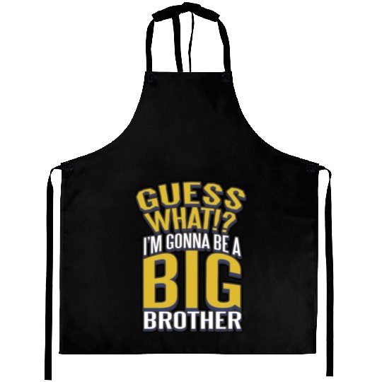 Big Brother Finally Novelty Design For Boys & Aprons