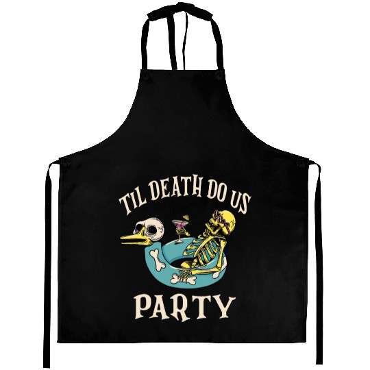 Til Death Do Us Party Bridal Bachelorette Matching Aprons
