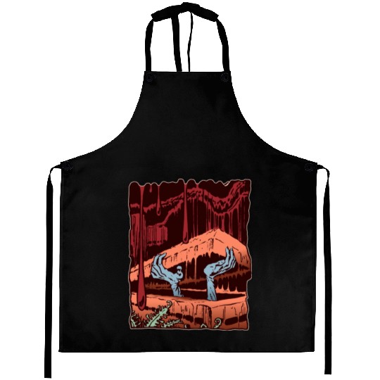 Zombie Coffin Aprons