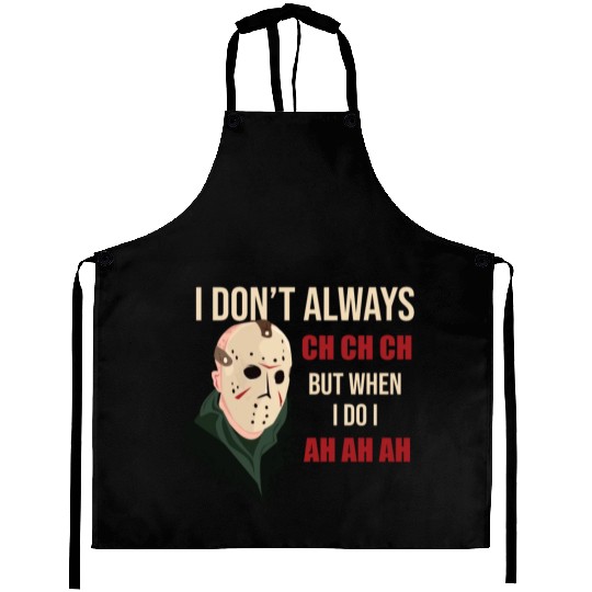 Funny Halloween party Jason hokey mask Friday 13th Aprons