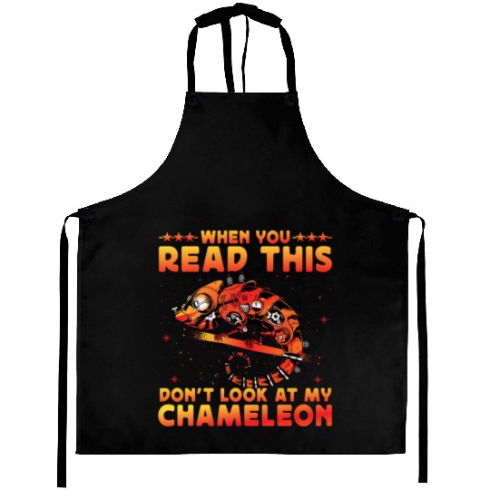 When you read this don't look at my Chameleon Aprons