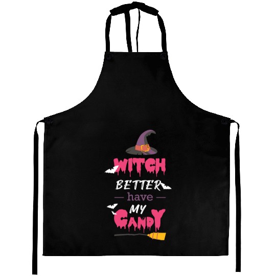 Halloween witch candy Aprons