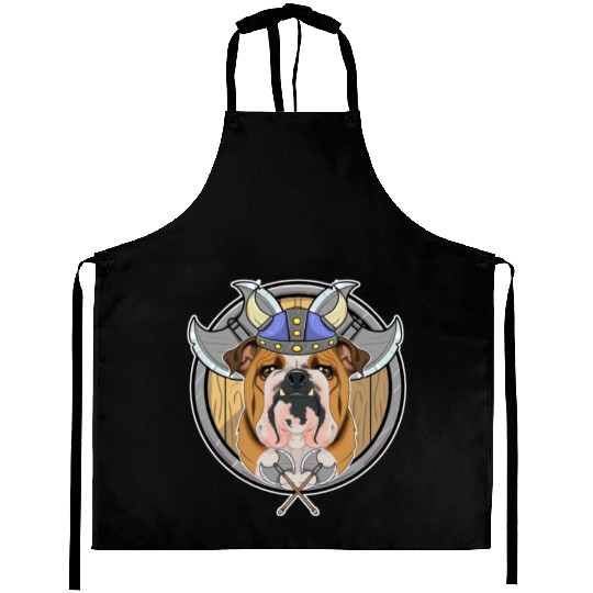 English Bulldog I Valhalla I Viking Aprons