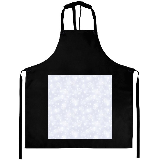 Lilac Snowflakes Pattern Aprons