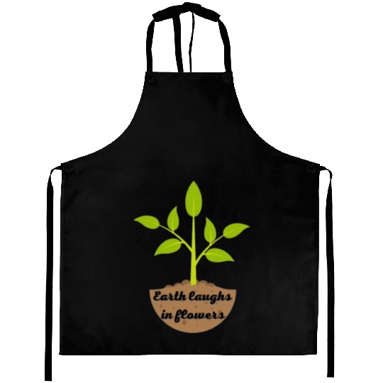 plants make me happiness Aprons