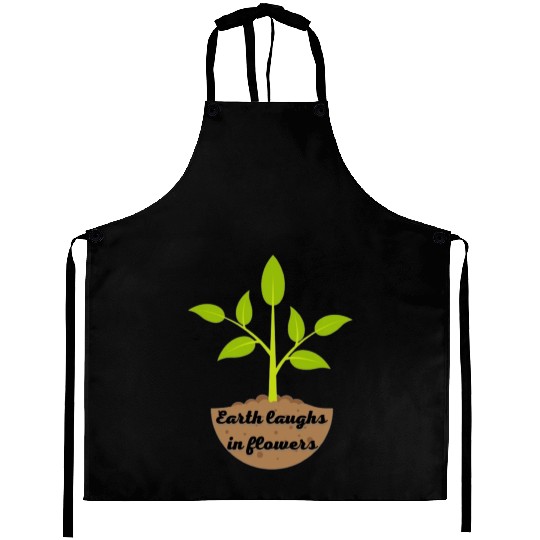 plants make me happiness Aprons