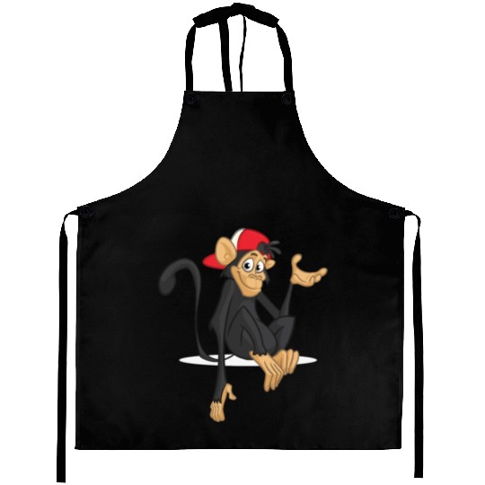 Black monkey Aprons