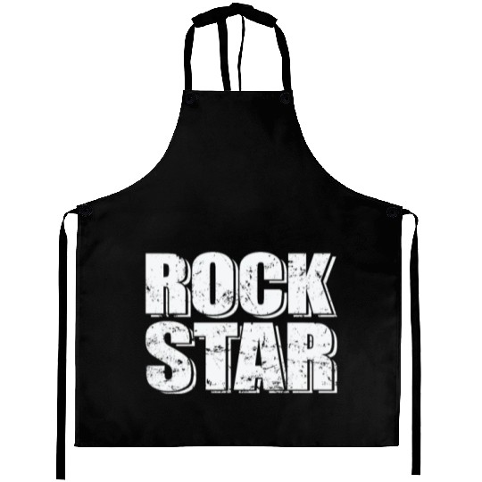 Rock Star Music Style Genre Guitar Rock Band Aprons