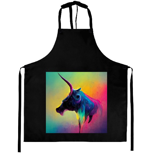 Colorful Unicorn Cow Aprons