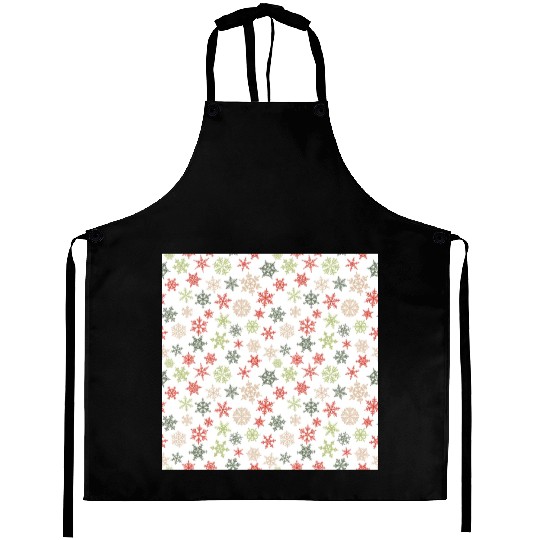 Modern Snowflakes Pattern Aprons
