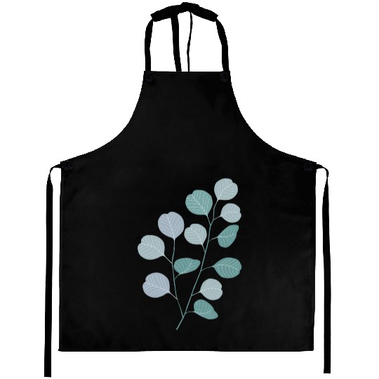 Eucalyptus evergreen design - natural plant leaves Aprons