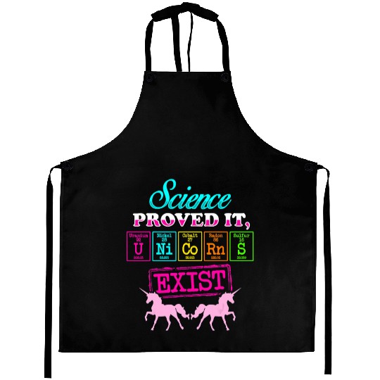 Unicorn Science Proved It Exist Chemistry Elements Aprons