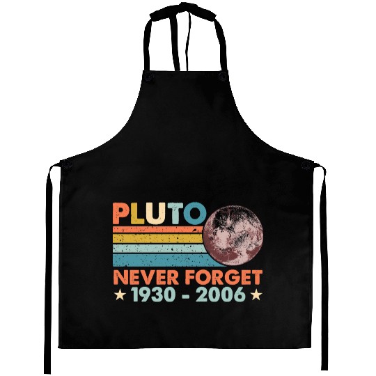 Pluto Never Forget Astronomy Space Science Nerd Aprons