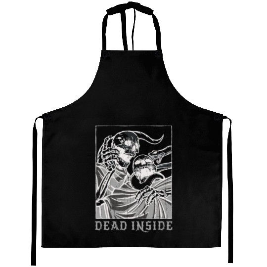 Skeleton Bones Tarot Card Occult Dead Gothic Aprons