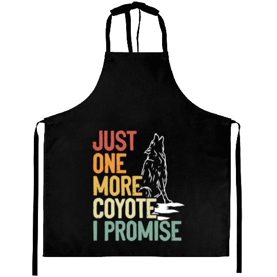 Coyote Trapping Coyote Hunting Yote Hunting Gift Aprons