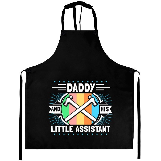 Father Son Newborn Family Gift Idea Aprons