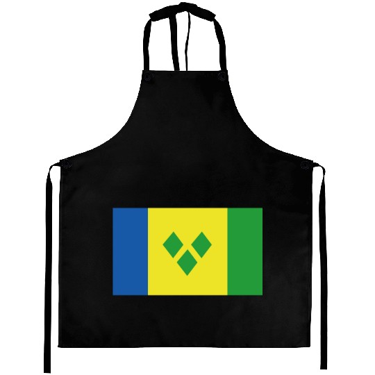 Official Saint Vincent Flag Vincentian Country Aprons