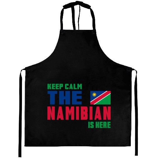 Keep Calm Namibia flag design Aprons