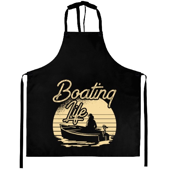 Boating Life Yacht Boat Captain Ship Aprons