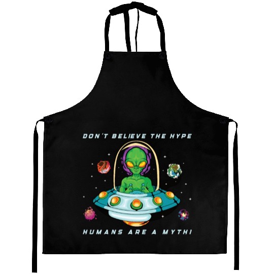 Alien Extraterrestrial Area 51 UFO Space Geek Gift Aprons