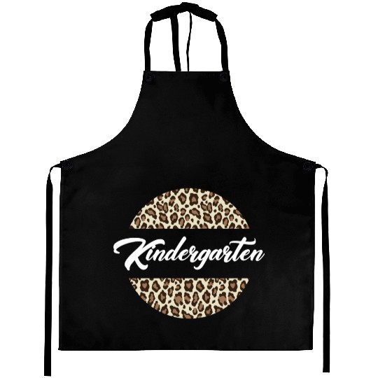 Kindergarten Cheetah School Teacher Student Aprons