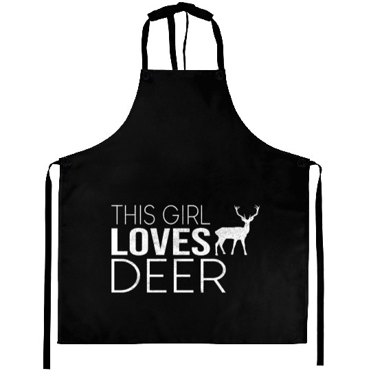 girl deer saying Aprons