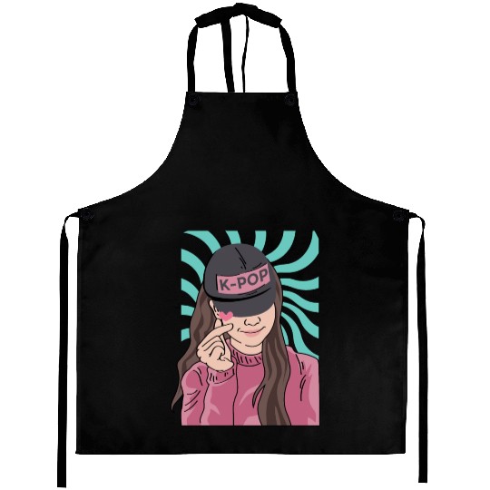 K-POP Fanatic Korean or Asian Gift Aprons