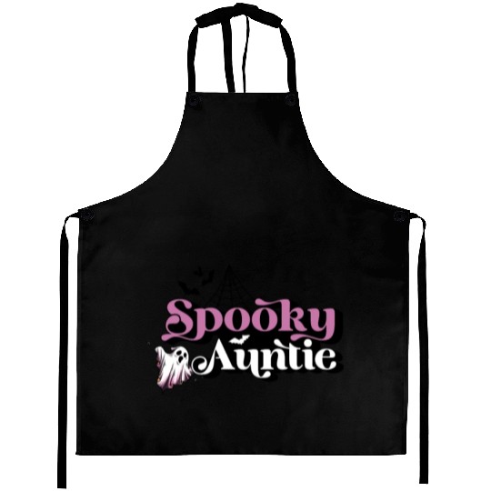 Cute Spooky Auntie Halloween Aunt Aprons