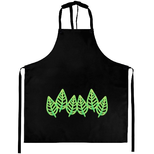 Leaves pattern leaf icon nature green Aprons