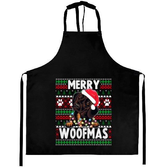 Cute Dog Pajama - Dachshund Dog Lover Christmas Aprons