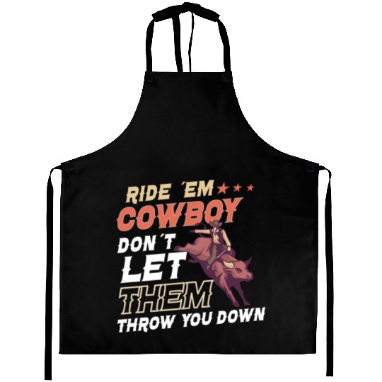 Rodeo Bull Riding Livestock Show Farmer Cattle Aprons