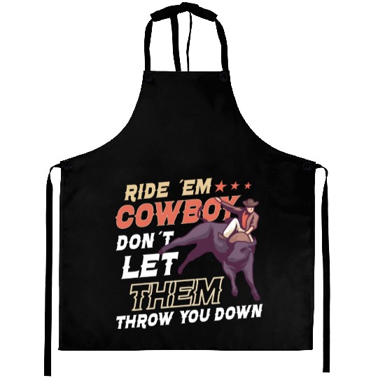 Rodeo Bull Riding Livestock Show Farmer Cattle Aprons