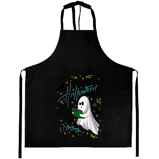Happy Halloween Ghost Aprons