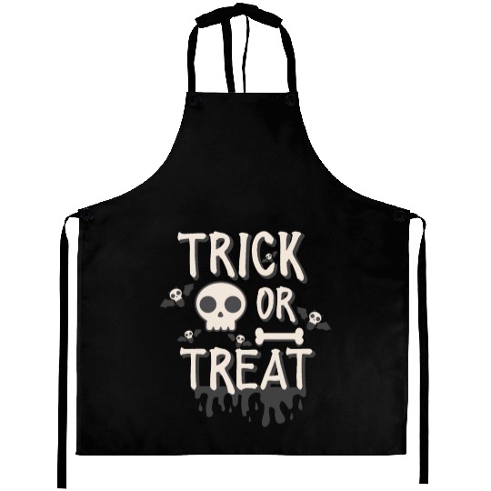 Bone skull trick or treat Aprons