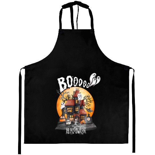 booooooooooo halloween town Aprons