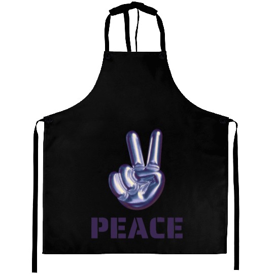 peace DESIGN COOL design print canva daily school Aprons