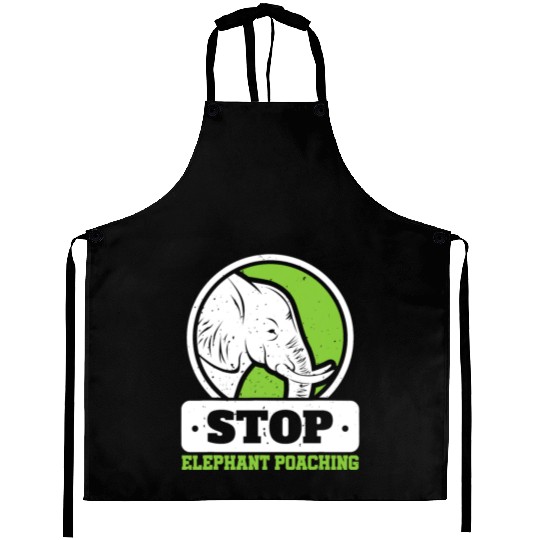 Save The Elephants Stop Elephant Poaching Endanger Aprons