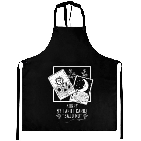 Gothic Moon Sun Tarot Card Said No Halloween Aprons