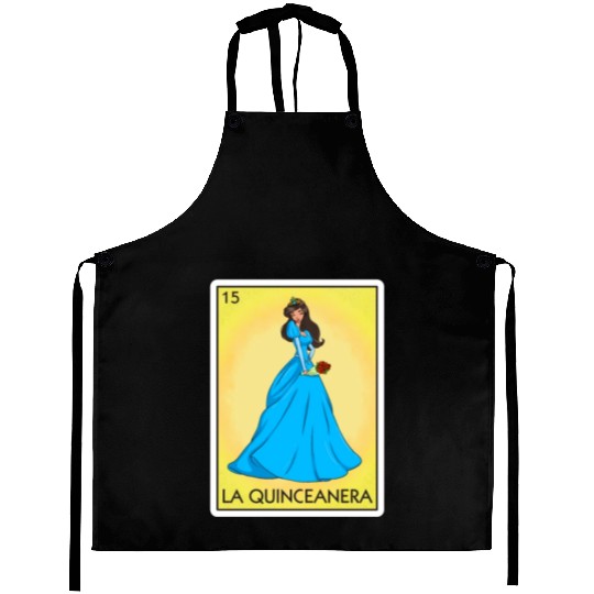 La Quinceanera Card Mexican Lottery Quinceanera Aprons