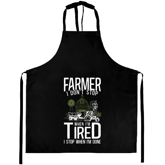 Farming Farmer Tractor Vintage Aprons