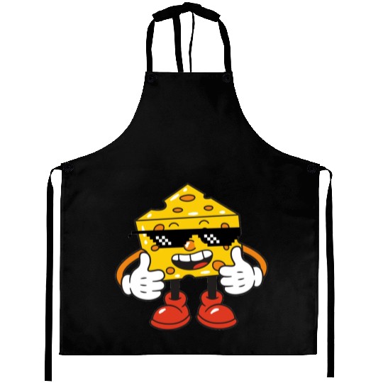 thug life cheese Aprons