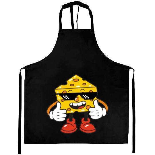 thug life cheese Aprons